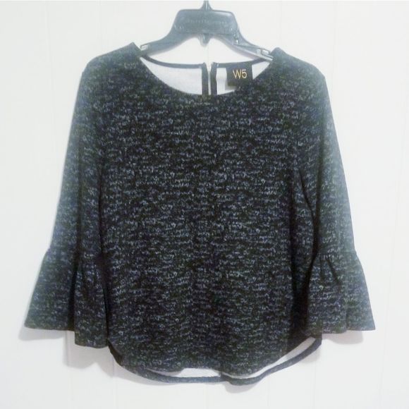 W5 Women's Black / Grey Sweater size Small 📦 - Picture 1 of 4